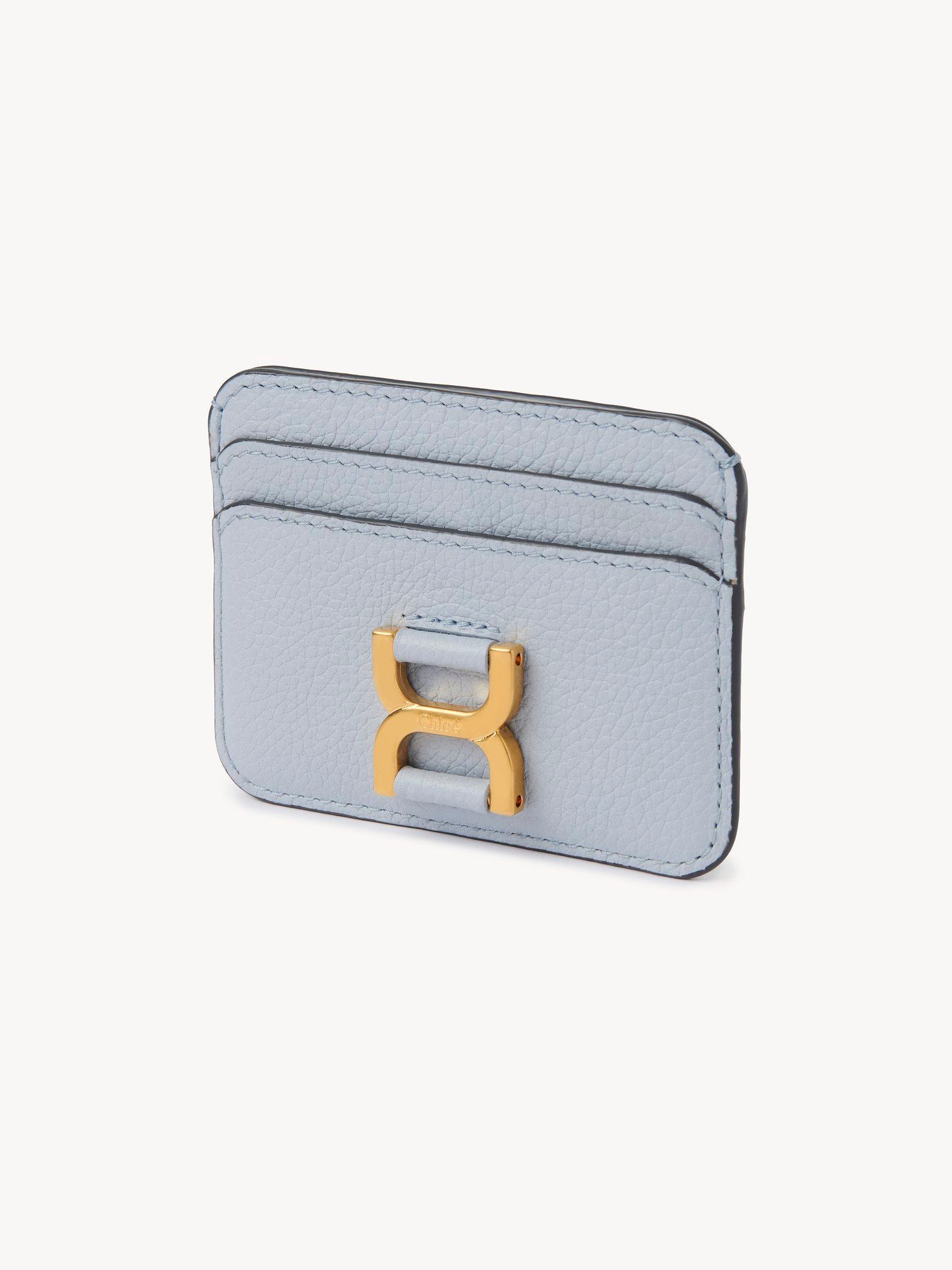 Marcie card holder in grained leather Product Image