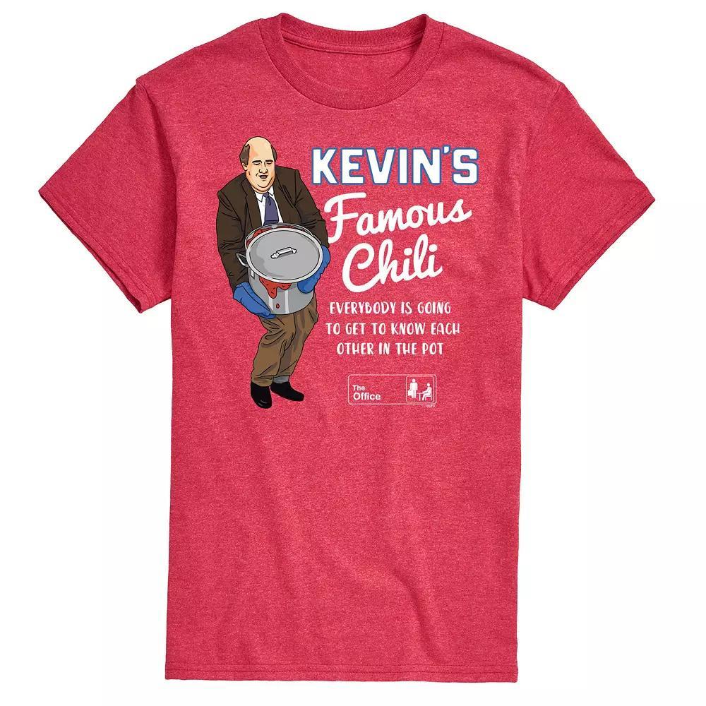 Men's The Office Kevins Famous Chili Pot Tee, Size: XL, Grey Red Product Image