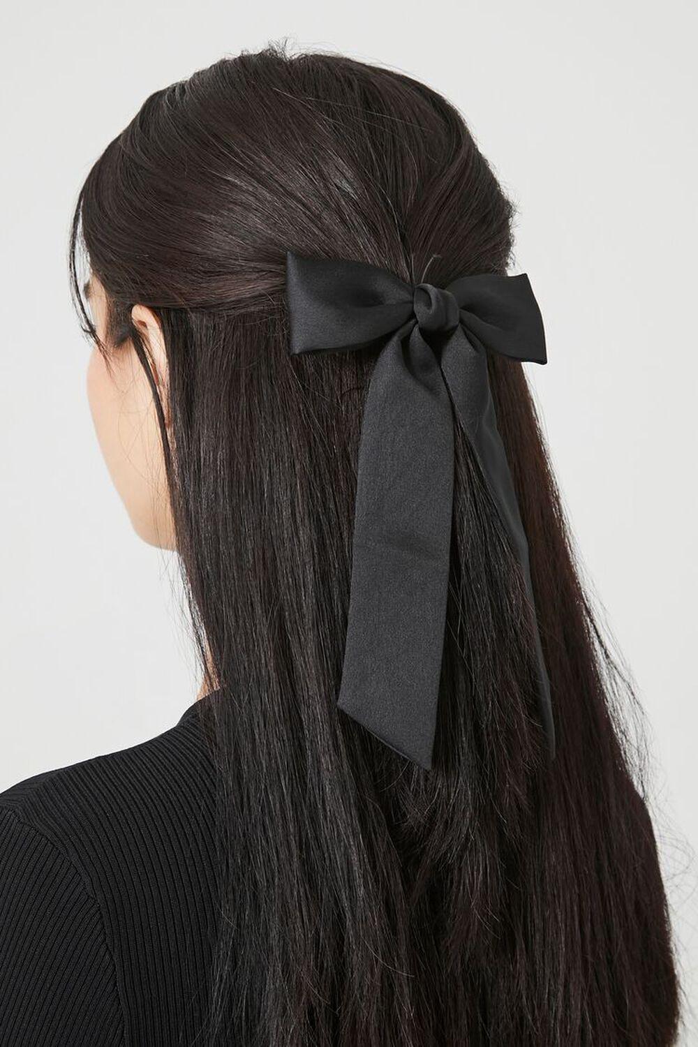 Satin Bow Hair Barrette | Forever 21 Product Image