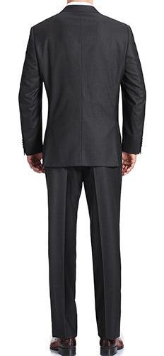 (36R, 40L, 42R, 52L) 100% Virgin Wool Regular Fit Charcoal Suit Product Image