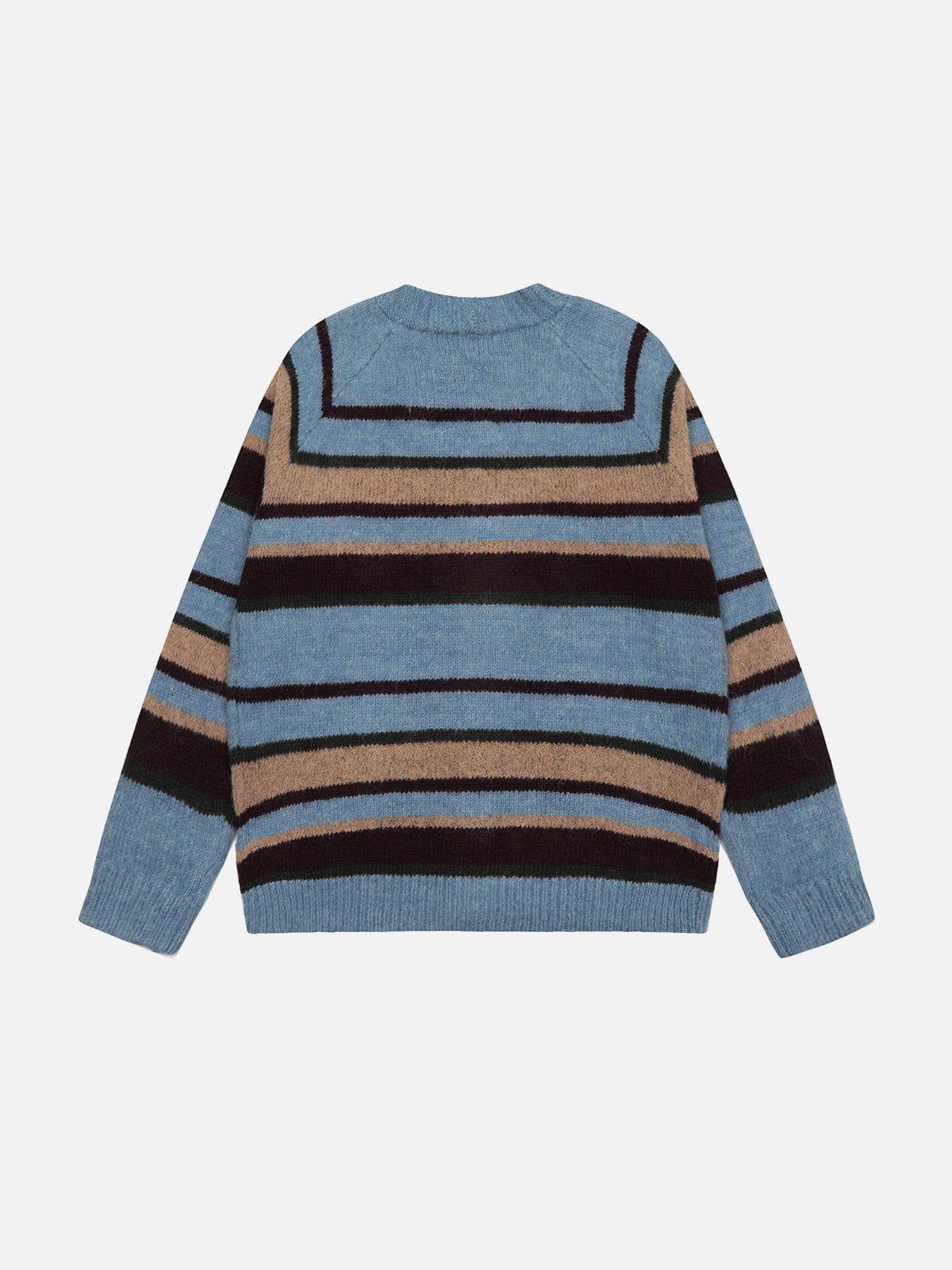 Aelfric Eden Color Blocking Stripe Cardigan Product Image