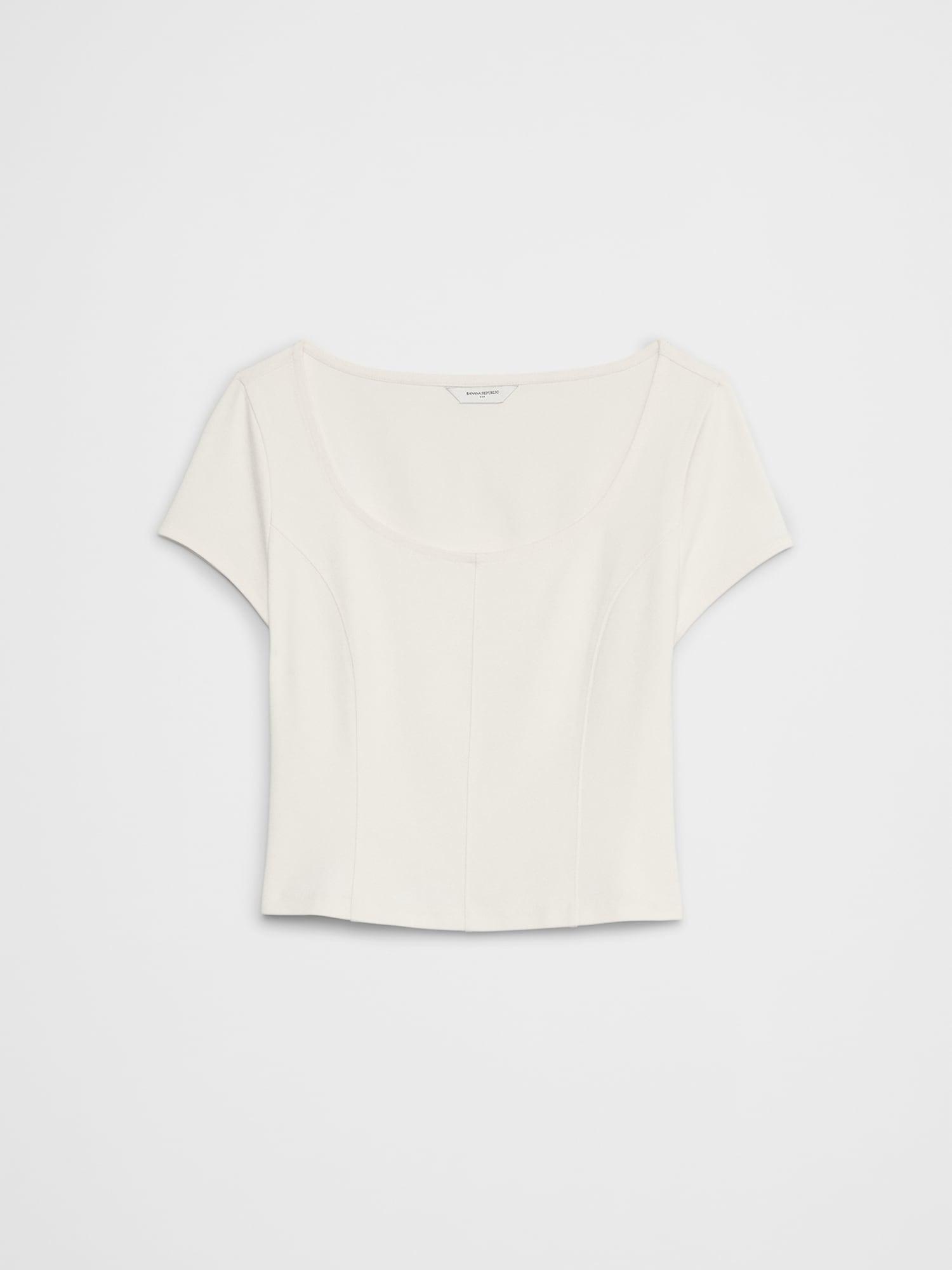 Lightweight Cap-Sleeve Ponte Top Product Image