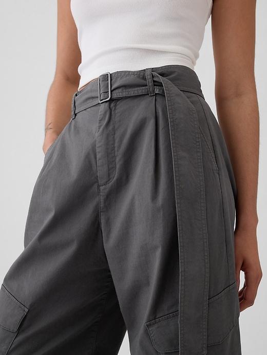 High Rise Baggy Cargo Trousers Product Image