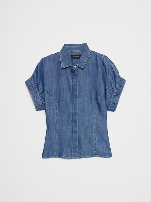 Seamed Poplin Shirt Product Image
