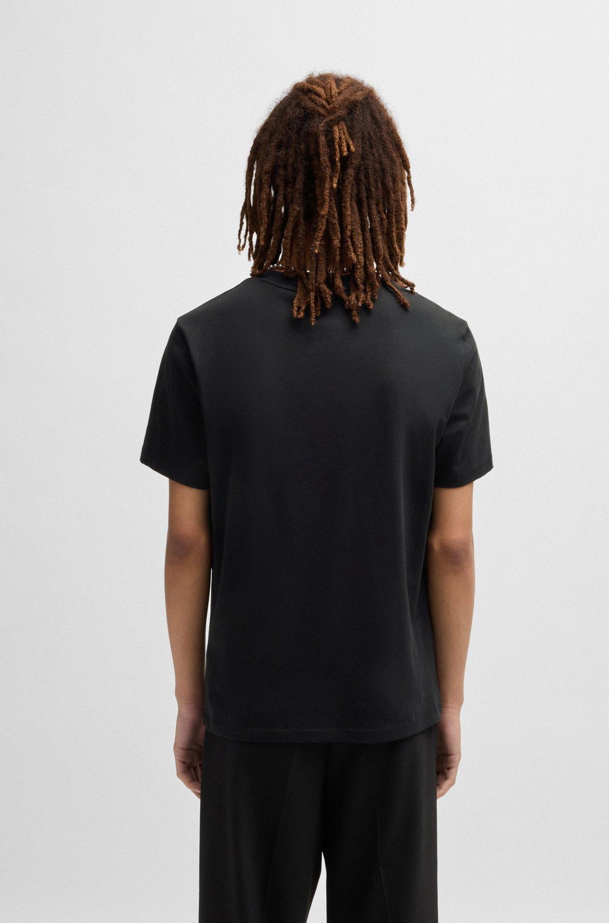 Regular-fit T-shirt in cotton with animal graphic Product Image