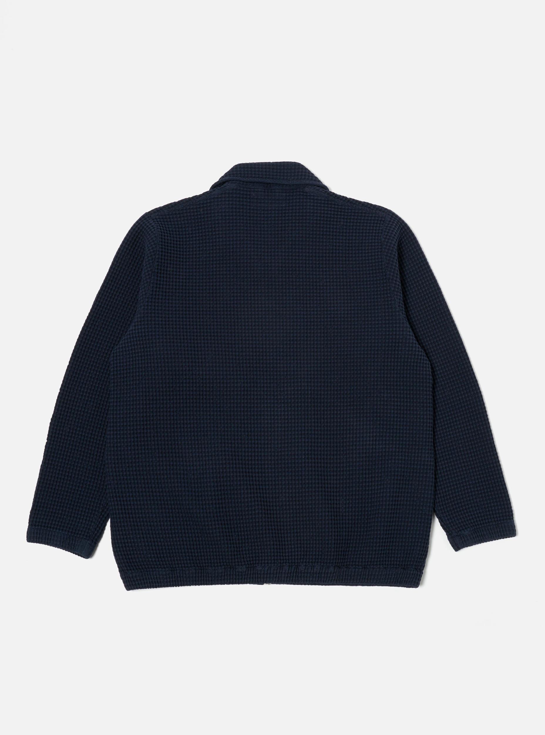 Navy Pike Waffle K Track Top Product Image