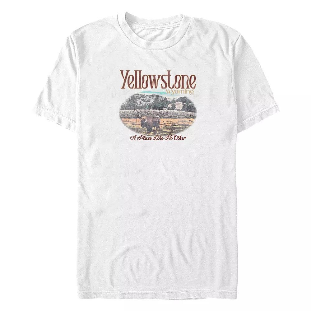 Big & Tall Yellowstone Wyoming Poster Graphic Tee, Men's,  Product Image