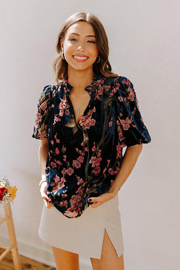 Dreamy Evenings Velvet Burnout Top Product Image