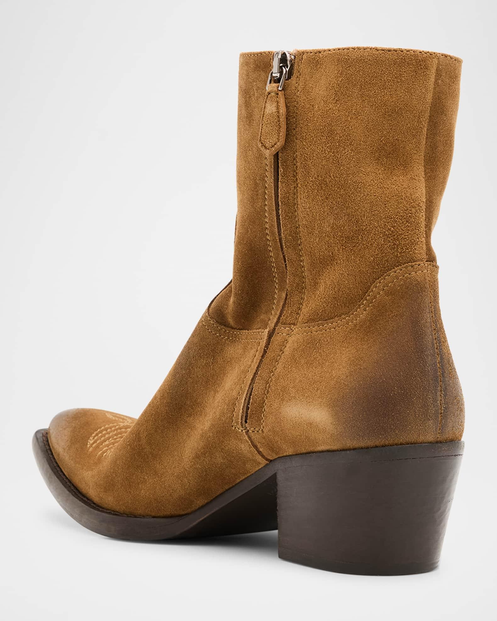 Suede Western Booties Product Image