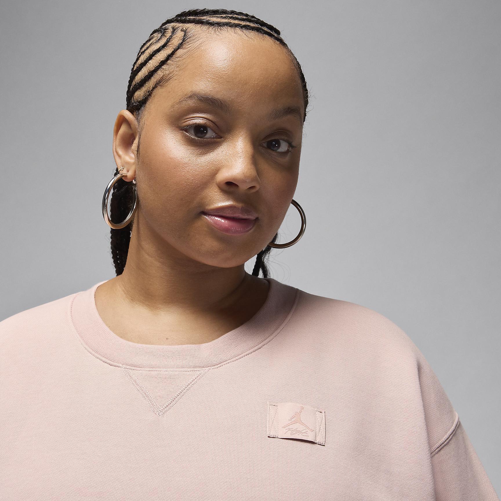 Jordan Flight Fleece Women's Crew-Neck Sweatshirt (Plus Size) Product Image