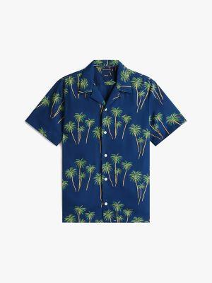 Regular Fit Lightweight Palm Camp Shirt Product Image