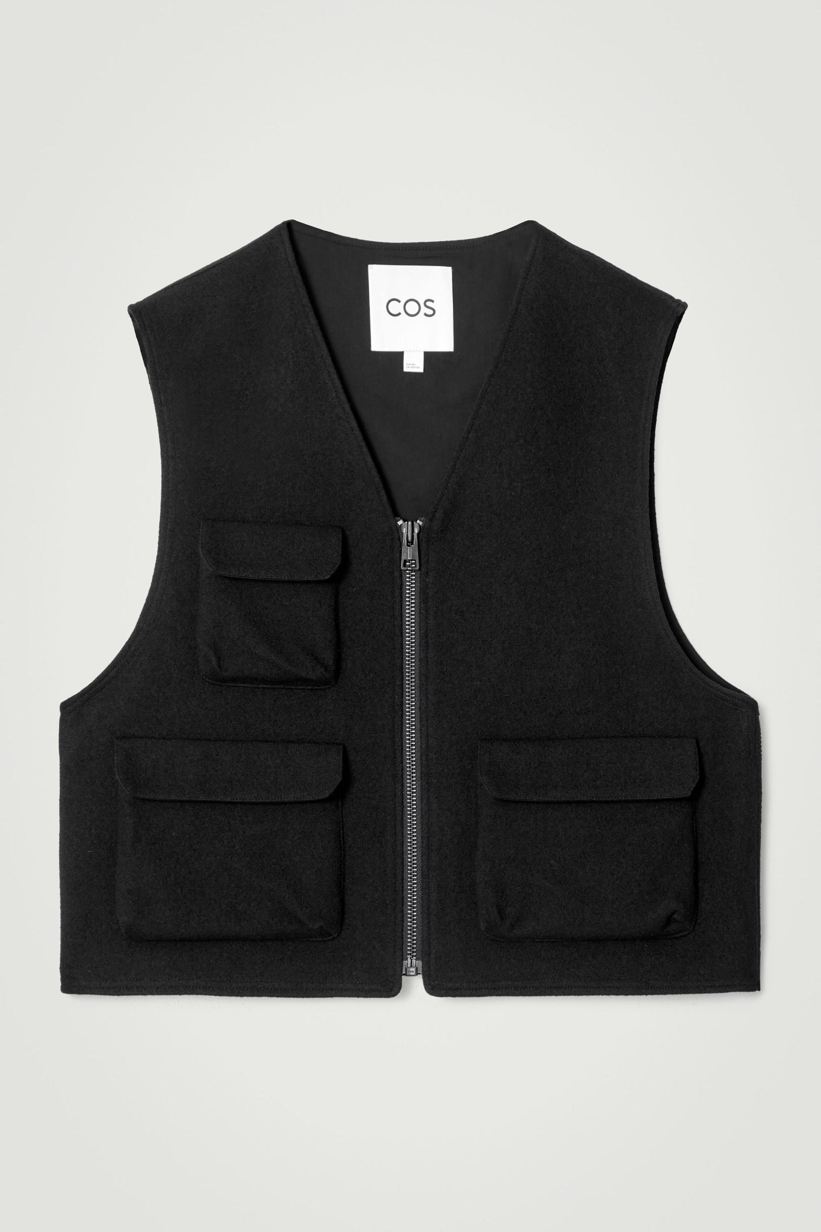 WOOL-BLEND UTILITY VEST Product Image