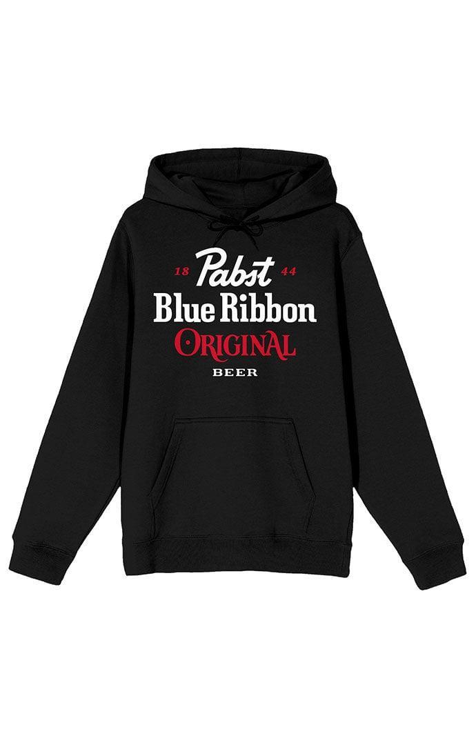 Men's Pabst Blue Ribbon Original 1844 Graphic Hoodie, Size: Medium, Black Product Image