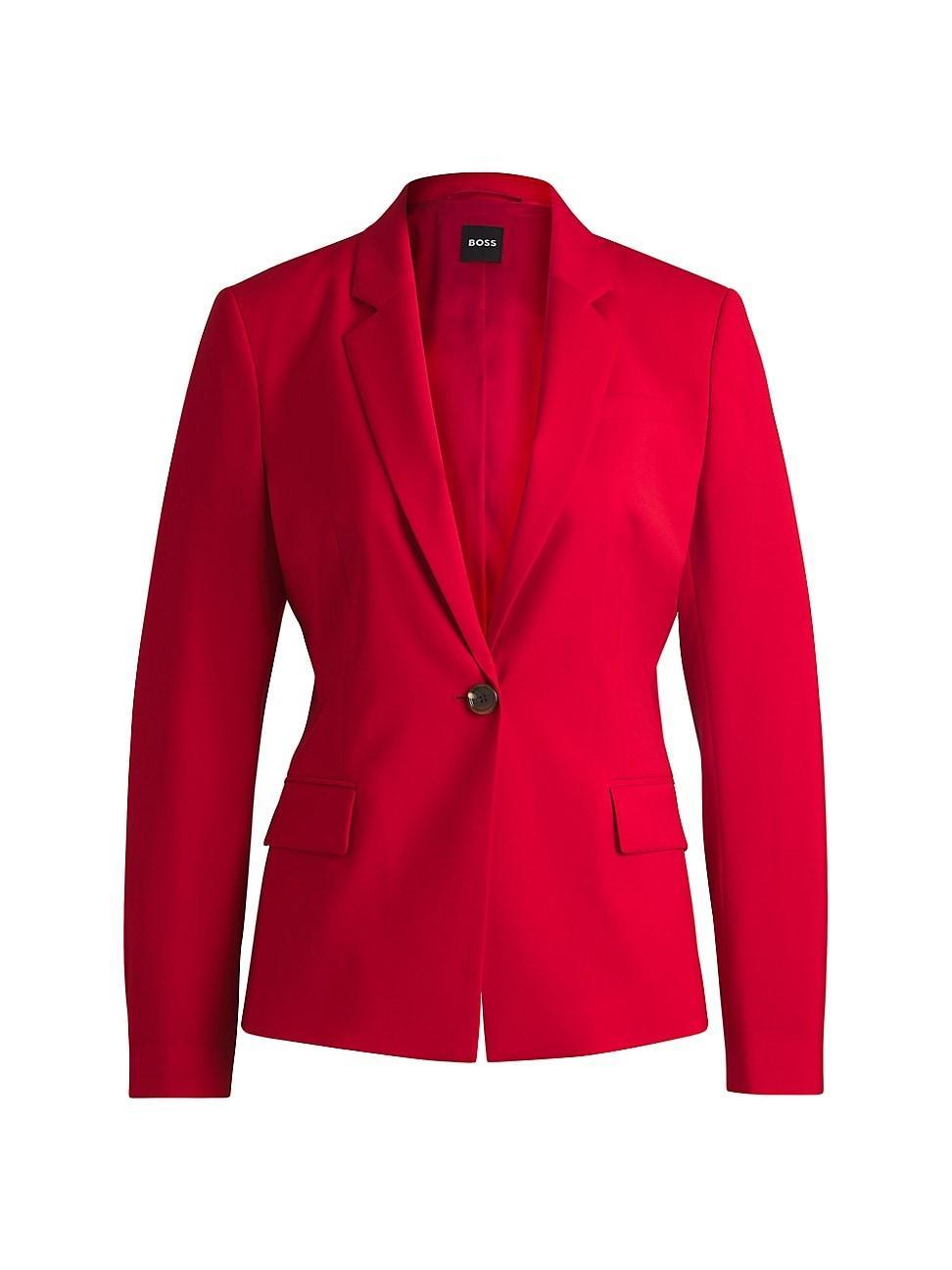 Womens Slim-Fit Blazer in Wool Product Image