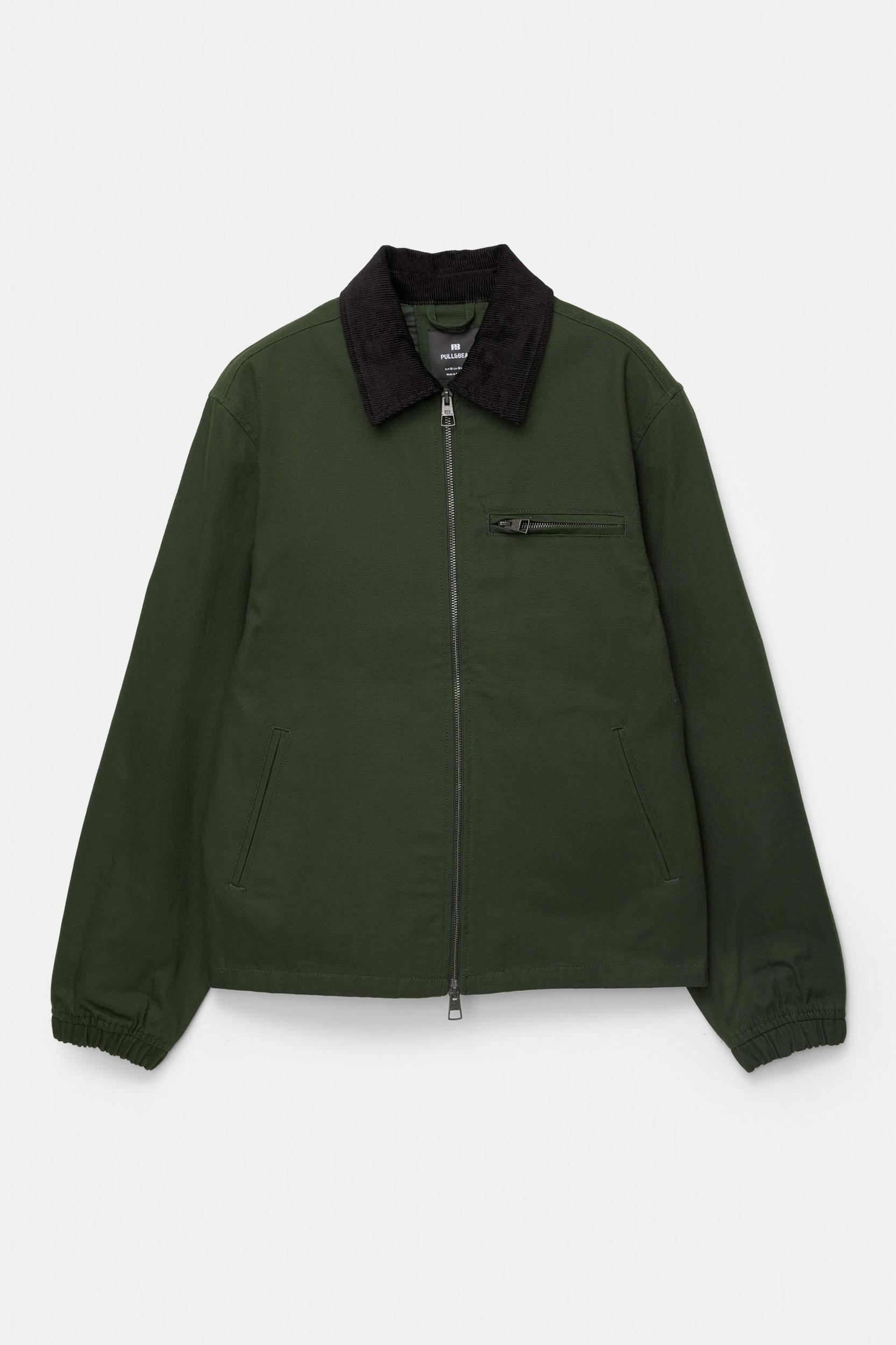 Jacket with corduroy collar Product Image