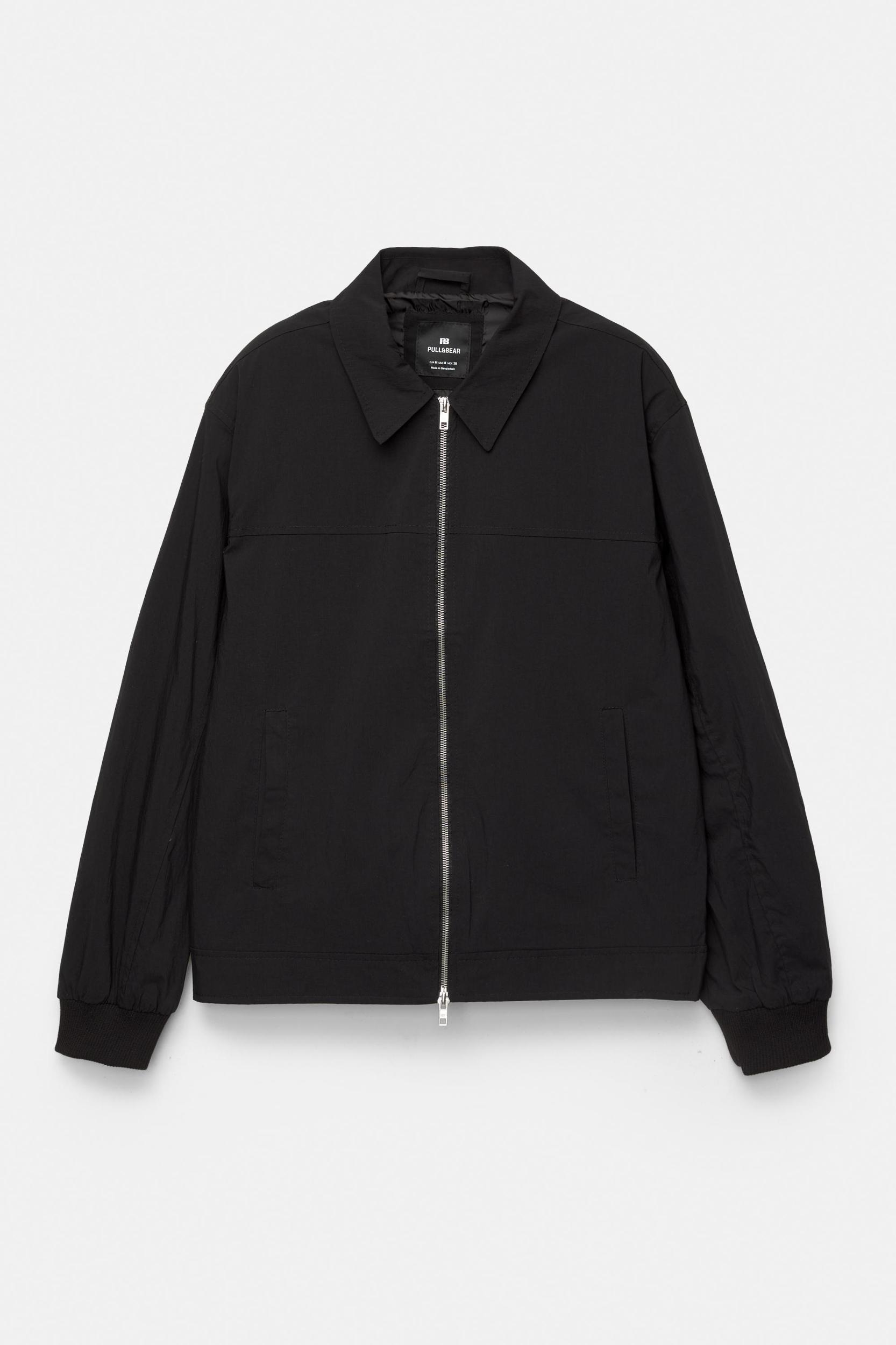 Lightweight jacket with lapel collar Product Image