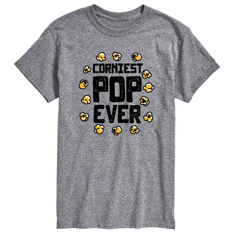 Big & Tall "Corniest Pop Ever" Graphic Tee, Men's, Size: 4XB, Gray Product Image