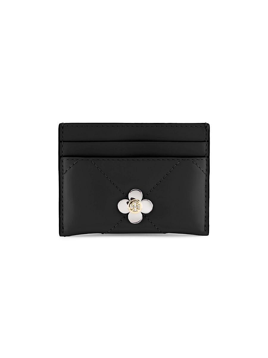 Womens Kira Clover Leather Card Case Product Image