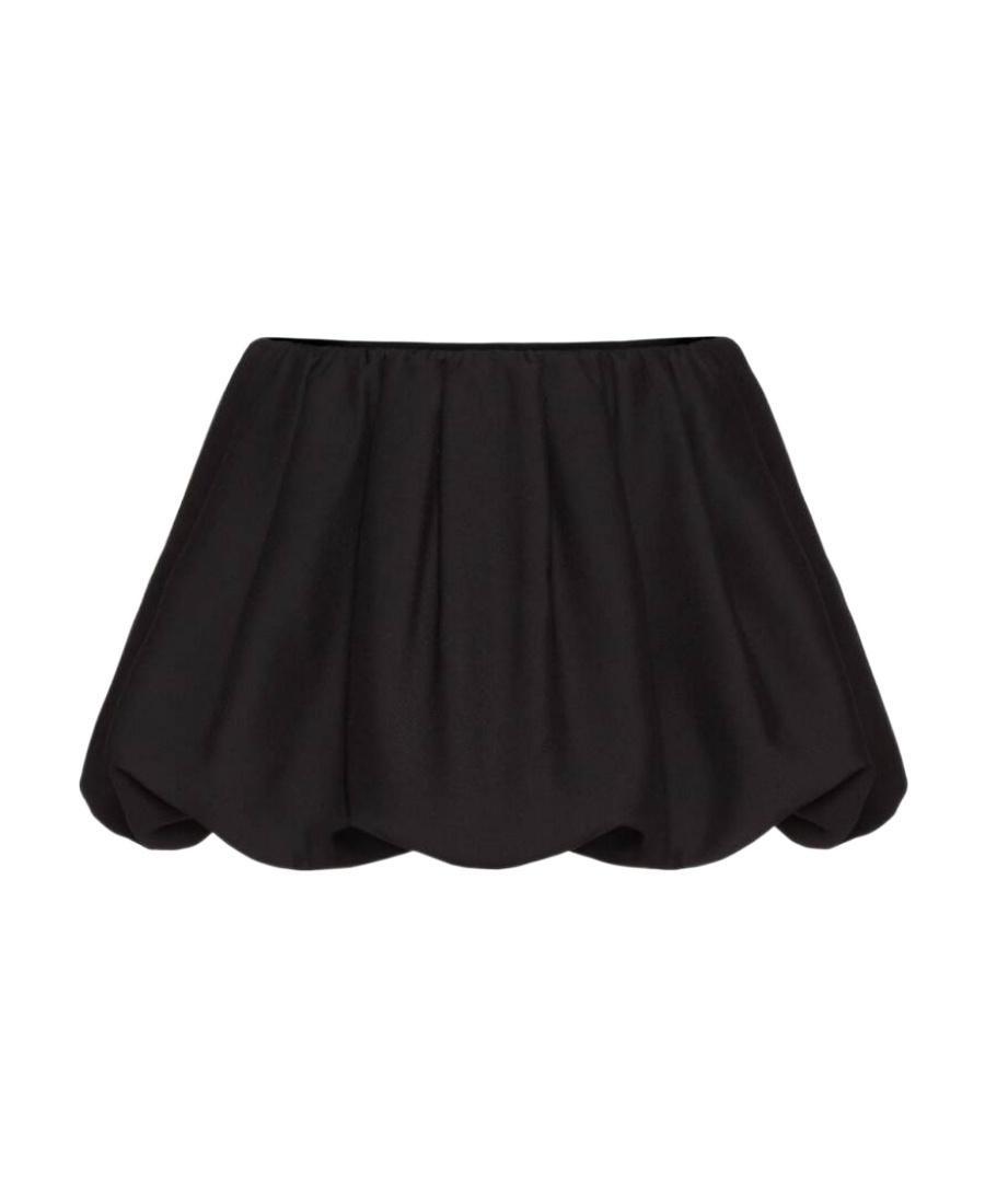 VALENTINO Crepe Couture Mini Skirt Woman Black 44 Product Image