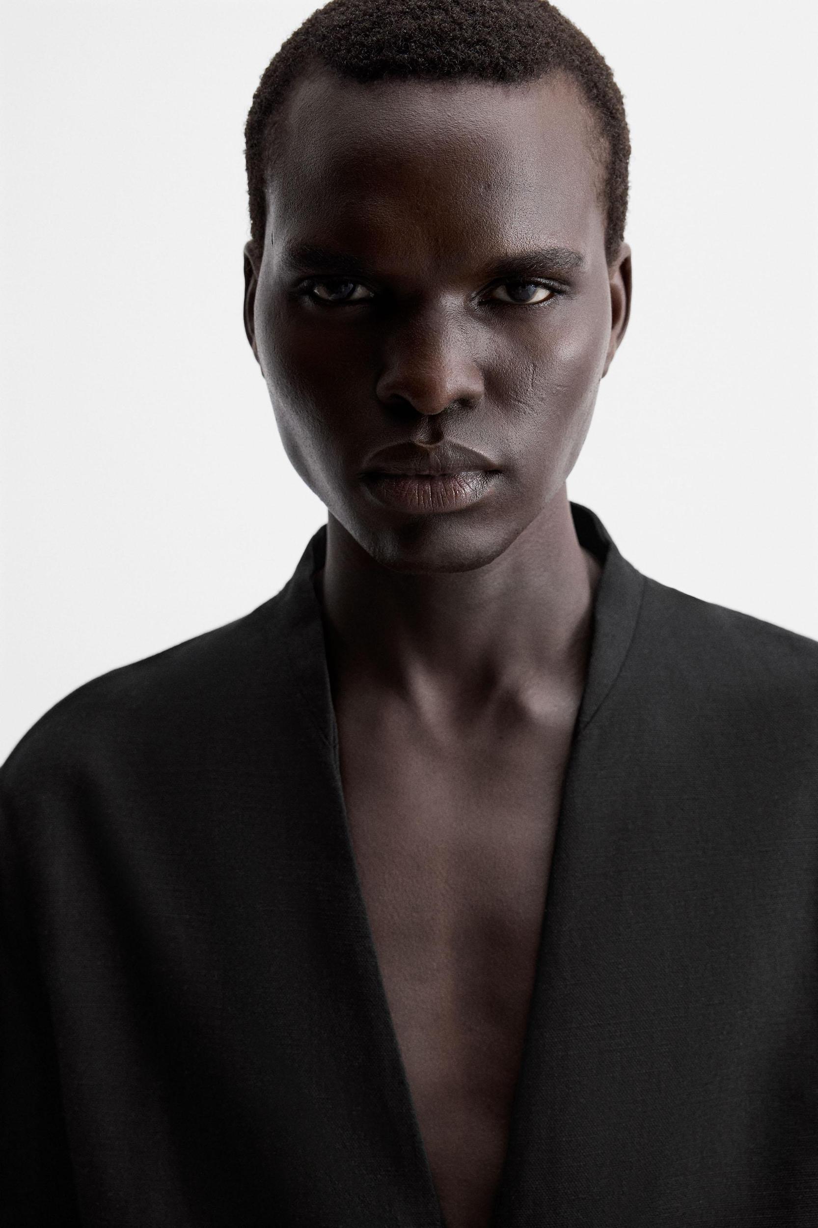 COTTON-LINEN SUIT BLAZER Product Image