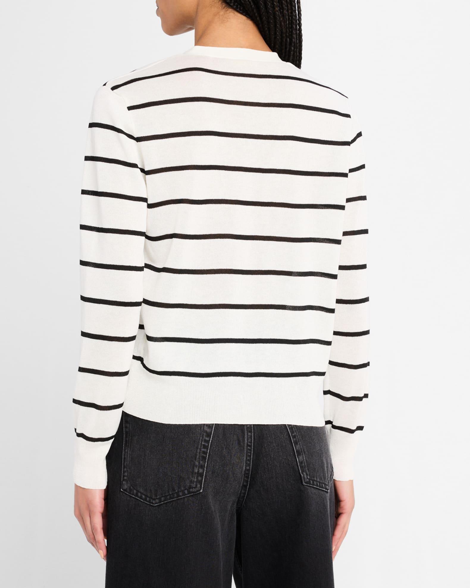 Caspia Striped Button-Down Sweater Product Image