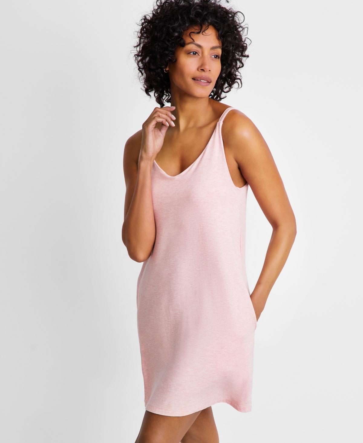 State of Day Womens Fluid Knit Solid Tank Chemise, Created for Macys Product Image