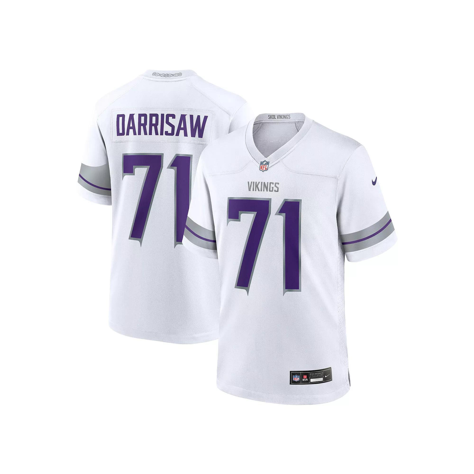 Men's Nike Christian Darrisaw White Minnesota Vikings Alternate Game Jersey,  Product Image