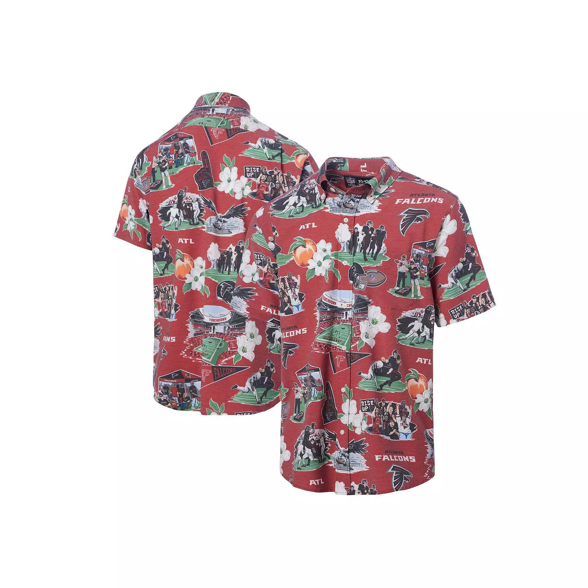 Men's Reyn Spooner Red Atlanta Falcons Scenic Button-Down Shirt,  Product Image
