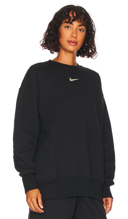 Nike Phoenix Fleece oversized sweatshirt in black  Product Image