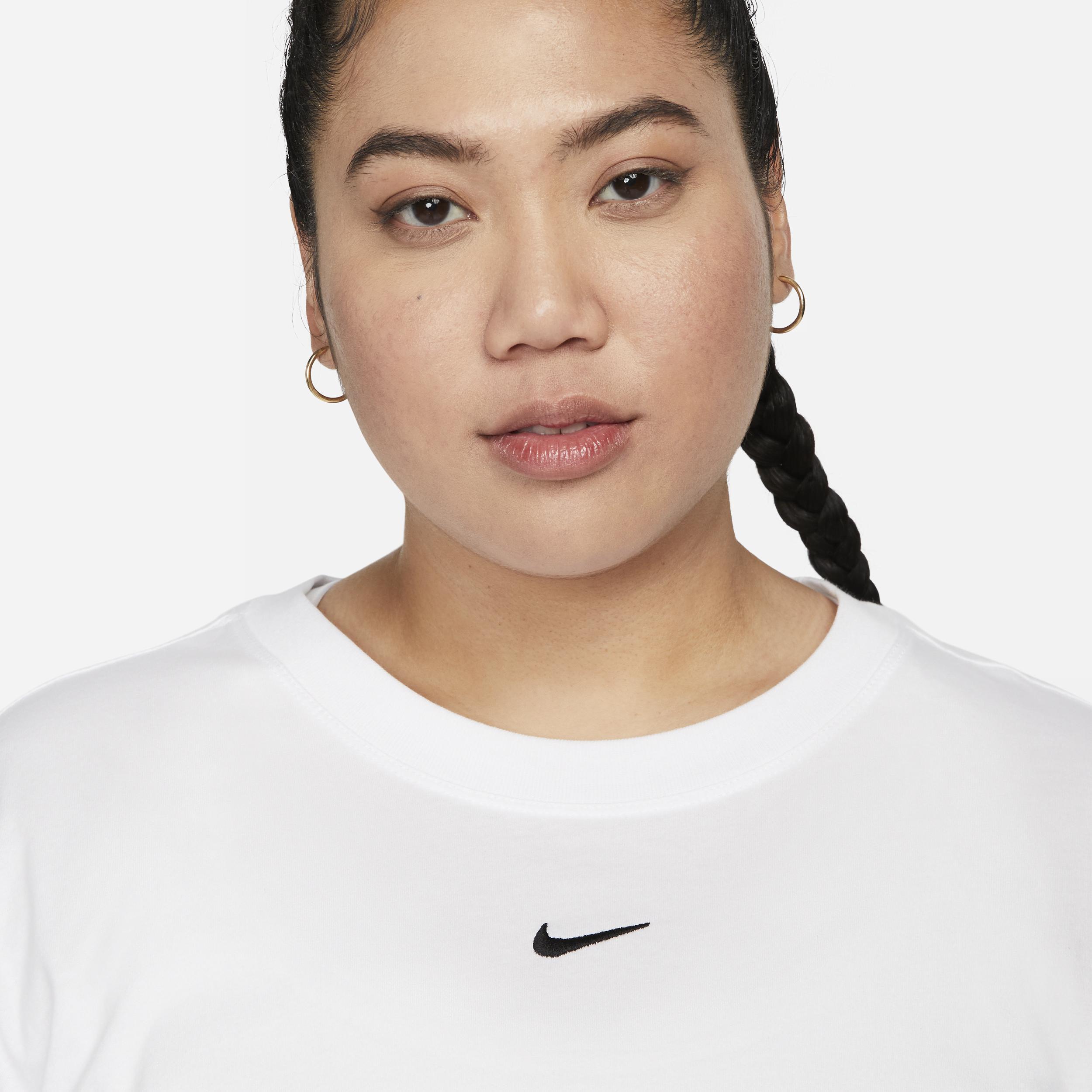 Womens Nike Sportswear Essential T-Shirt (Plus Size) | FJ2739-100 Product Image