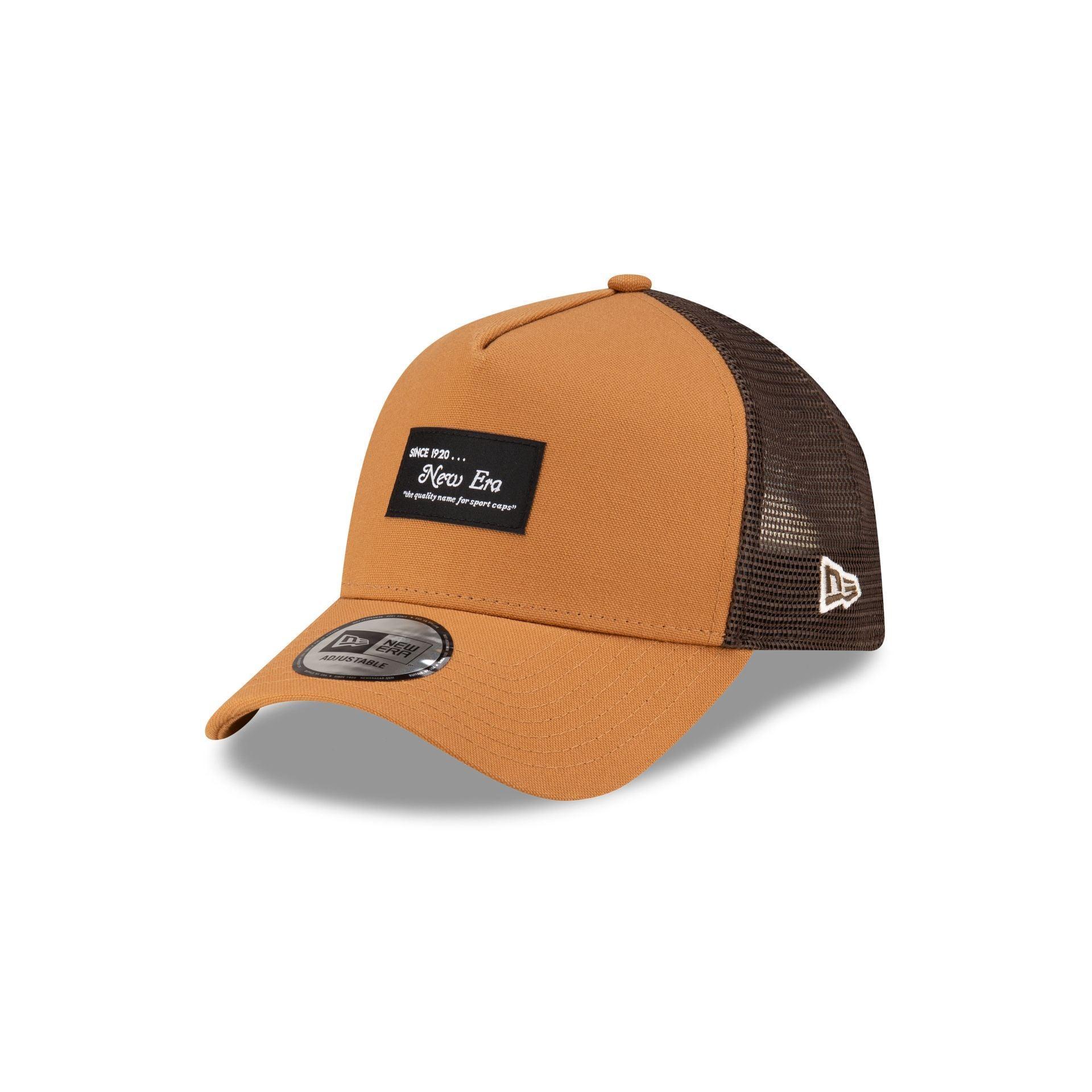 New Era Cap Brown Duck Canvas 9FORTY A-Frame Trucker Male Product Image