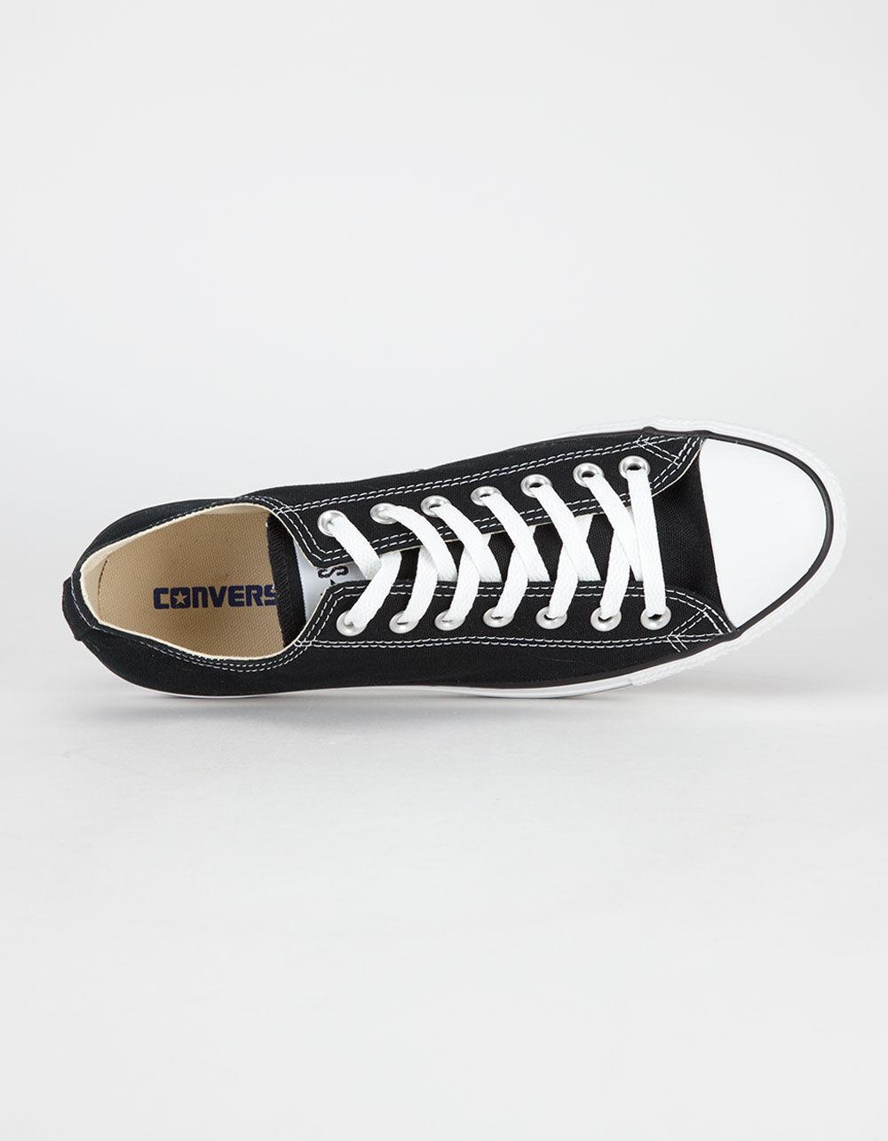 CONVERSE Chuck Taylor All Star Black Low Top Shoes Product Image