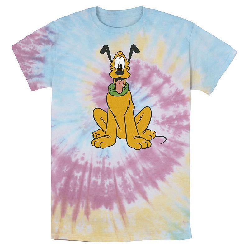 Men's Disney Mickey Mouse Pluto The Dog Portrait Wash Tee,  Product Image