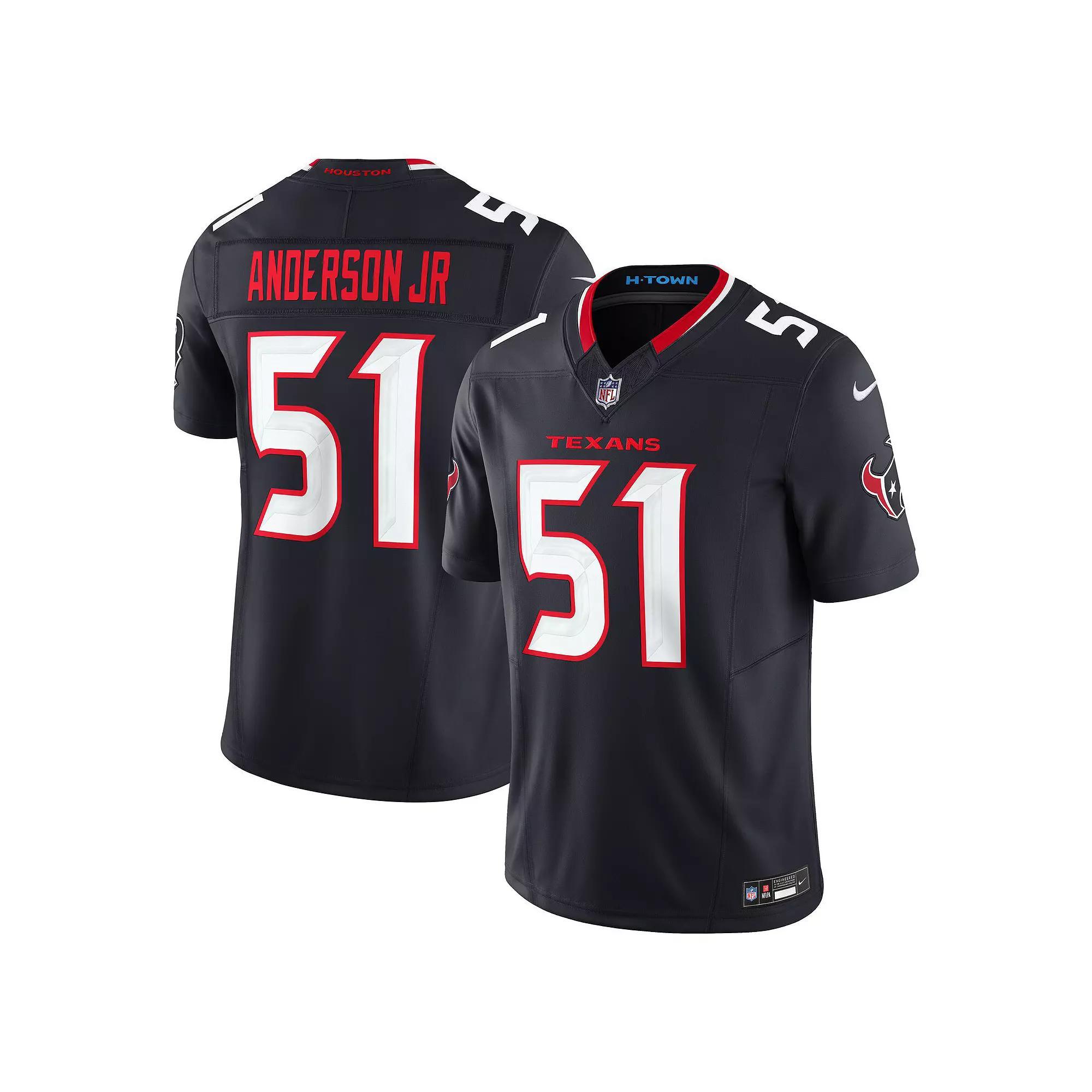 Men's Nike Will Anderson Jr. Navy Houston Texans Vapor F.U.S.E. Limited Jersey, Size: 3XL, Blue Product Image