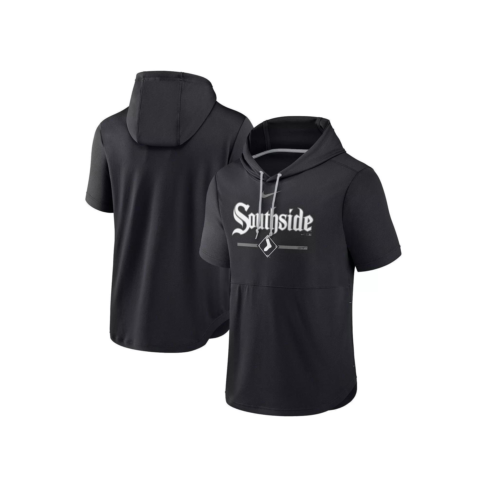 Men's Nike Black Chicago White Sox City Connect Short Sleeve Pullover Hoodie,  Product Image