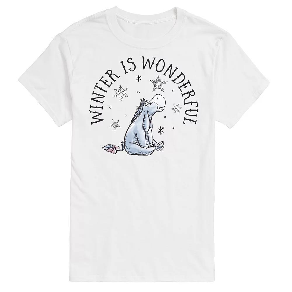 Disney's Winnie The Pooh Men's Winter Is Wonderful Graphic Tee,  Product Image