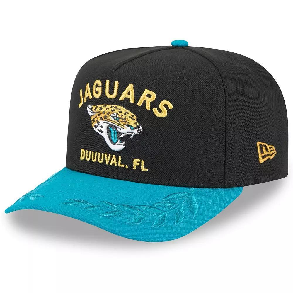 Mens New Era /Teal Jacksonville Jaguars 2025 NFL Draft A-Frame 9FIFTY Snapback Hat Product Image