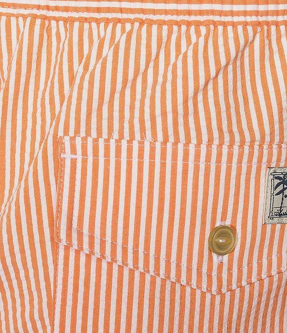 Polo Ralph Lauren Traveler Classic Bengal Stripe Printed Seersucker 5.75 Inseam Swim Trunks Product Image