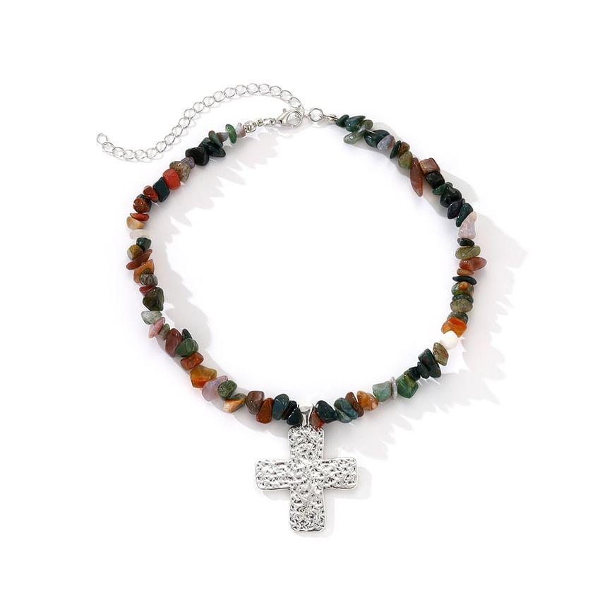 Beaded Cross Necklace Product Image