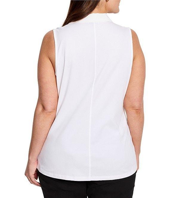 NIC + ZOE Plus Size Easy Split Collar Sleeveless Tank Product Image