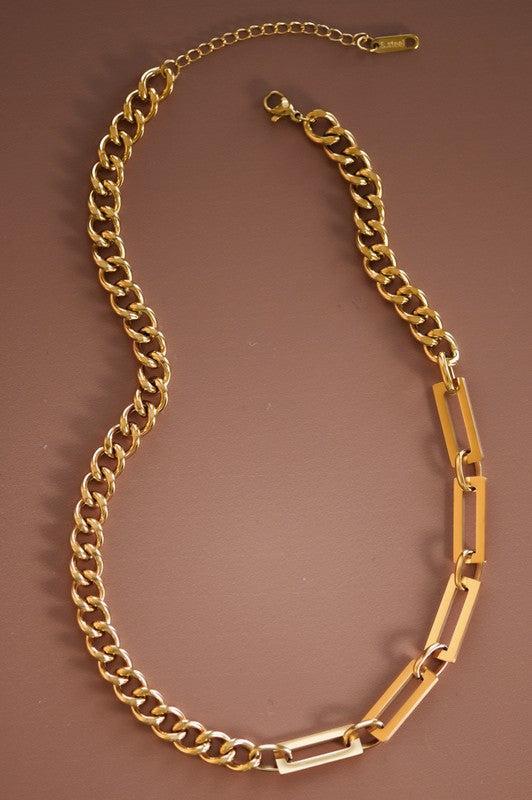 Paper Clip Chain Necklace Product Image