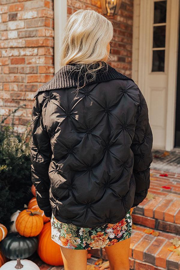 Cool Weather Puffer Jacket in Black Product Image