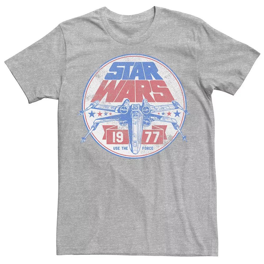 Men's Star Wars Patriotic X-Wing Vintage Badge Graphic Tee,  Product Image