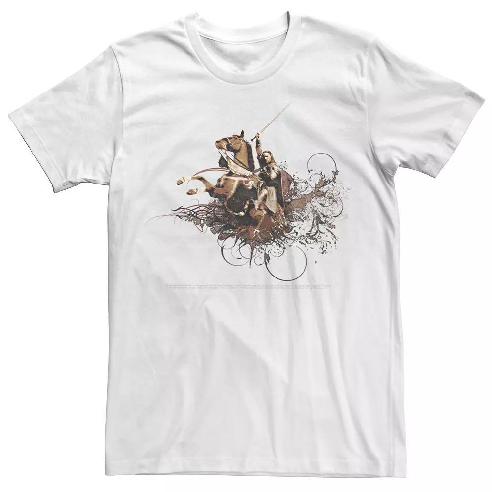Men's The Lord Of The Rings Aragorn Horse Portrait Tee,  Product Image