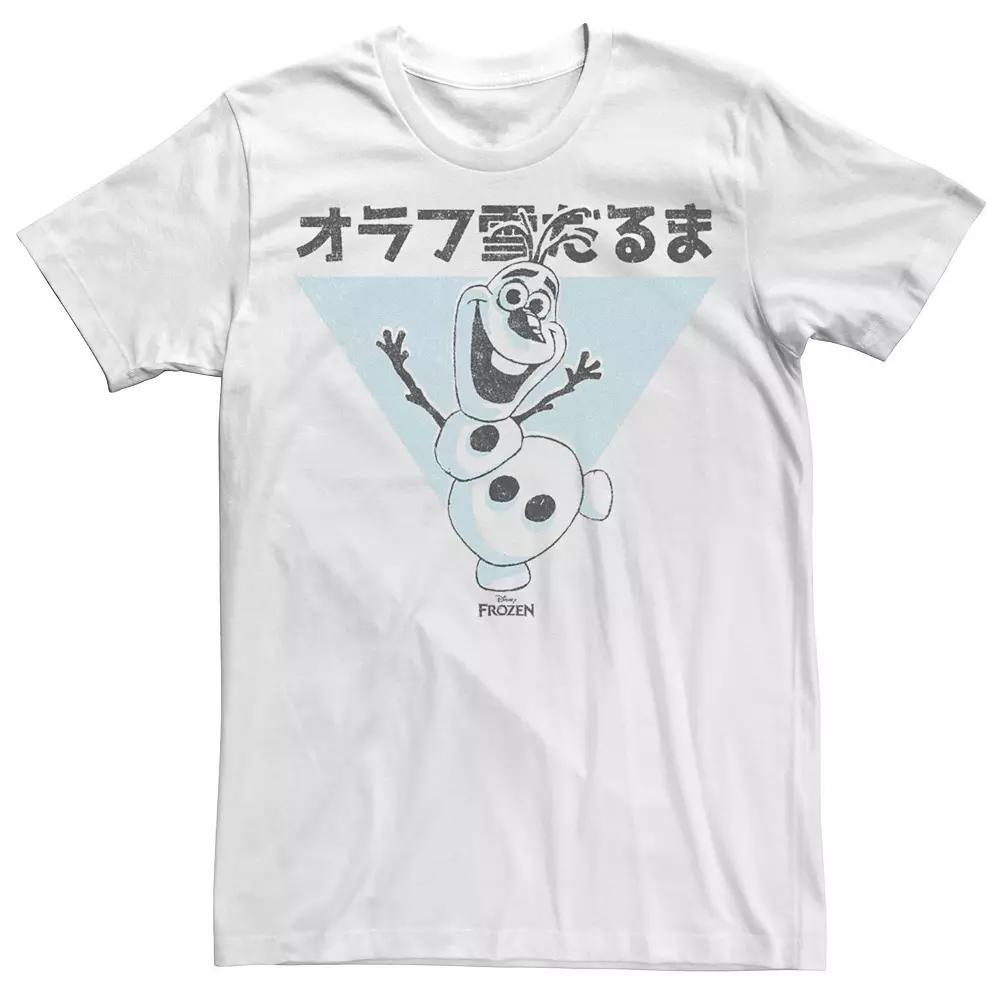 Disney's Frozen Men's Olaf The Snowman Kanji Graphic Tee, Size: Small, White Product Image