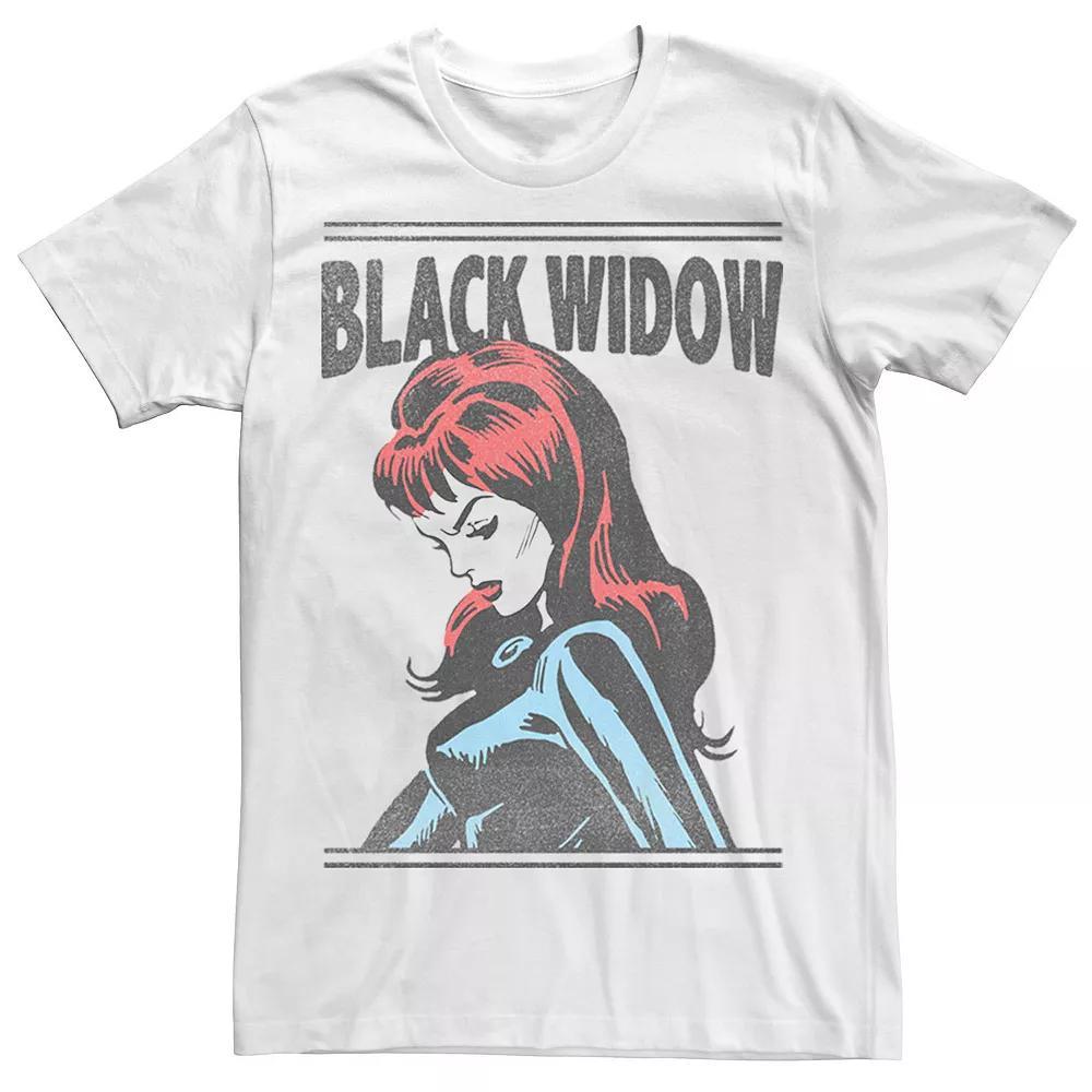 Men's Marvel Black Widow Simple Profile Tee, Size: XXL, White Product Image