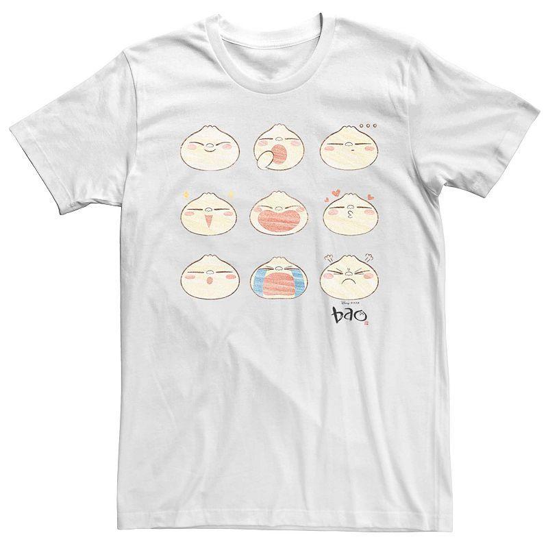 Men's Disney Pixar Bao Emotions Poster Graphic Tee, Size: 3XL, White Product Image