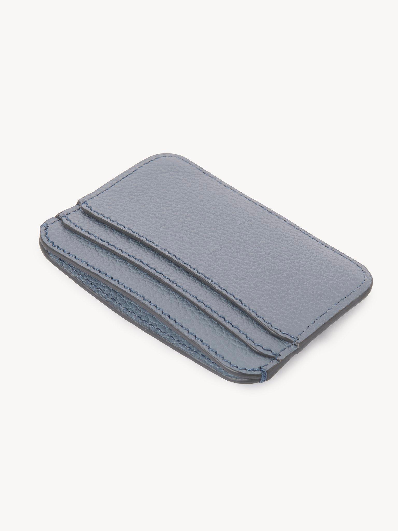 Marcie card holder in grained leather Product Image