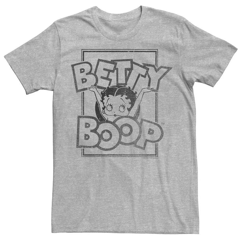 Men's Betty Boop Celebrating Tee, Size: Medium, Athletic Grey Product Image