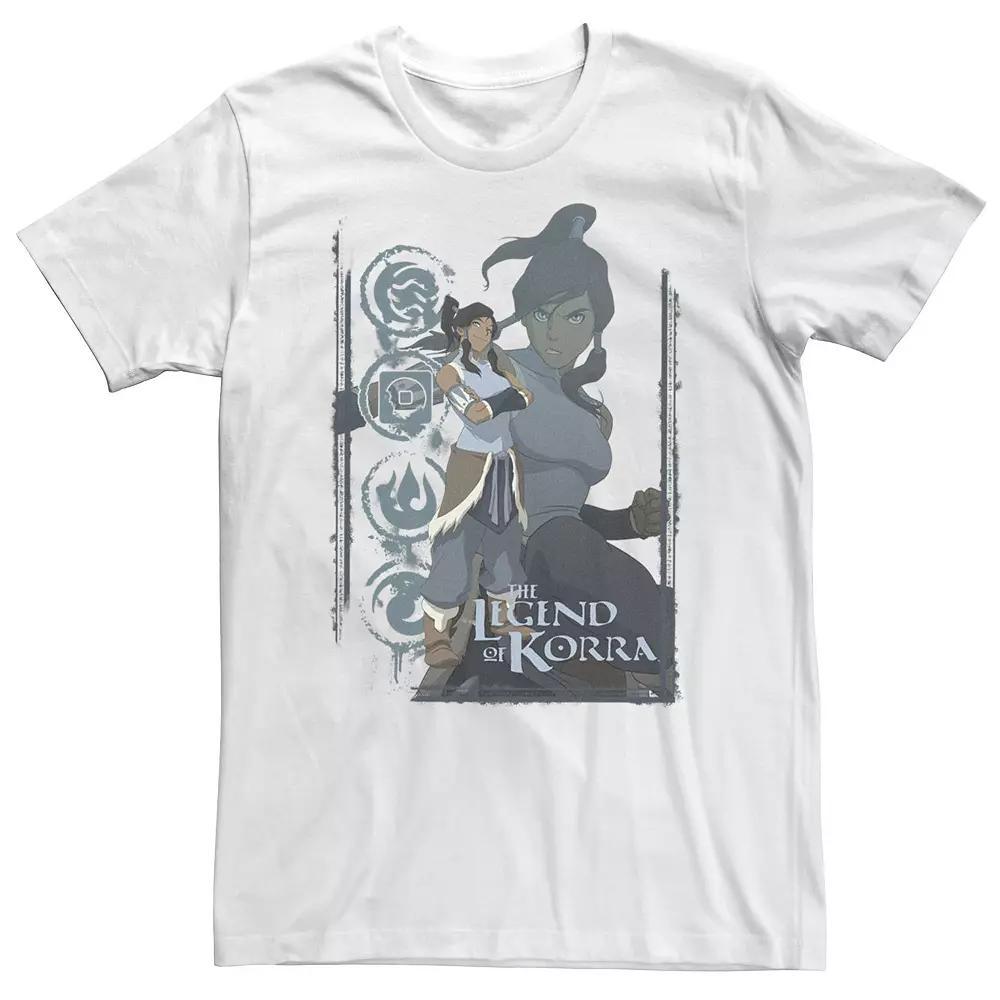 Big & Tall Nickelodeon Legend Of Korra Element Symbol Collage Portrait Tee, Men's,  Product Image